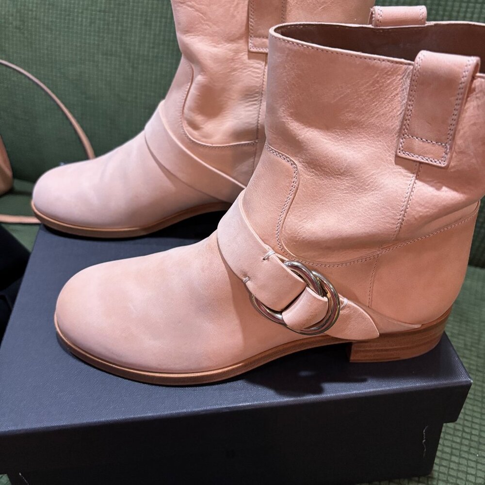 Frye Ricki Ring Italian Leather Moto Boots - New in Box